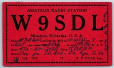 1935 - W9SDL - Minatare, NE - Nebraska - QSL Card picture