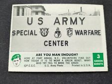 1966 Philadelphia Green Berets Card # 3 Are you Man Enough? (VG/EX) picture