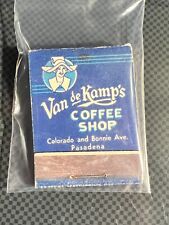 MATCHBOOK - VAN DE KAMP'S COFFEE SHIP - PASADENA, CA - UNSTRUCK picture