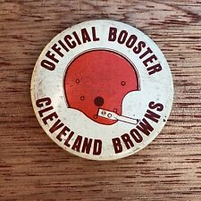 Cleveland Browns Pinback Official Booster 1967 Button Pin NFL Heinz Vintage picture