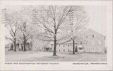 Postcard North and Southampton Reformed Church Churchville PA 1960 picture