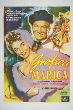 GRÄFIN MARIZA / COUNTESS MARIZA 19x27 Original exYU movie poster 1958 HANS MOSER picture