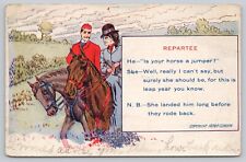 Postcard Comic Humor Repartee c 1908 picture