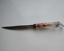 Knife handmade Prison Russian USSR Soviet art plexiglass handle picture