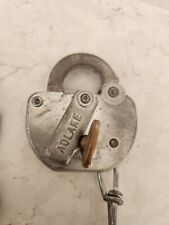 Vintage Adlake Lock and Chain With Original Key- Pat. No. 2040482 picture