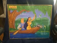 Vintage Collectible Disney Store Pocahontas Art Lithograph 20”x16” Gold Framed picture
