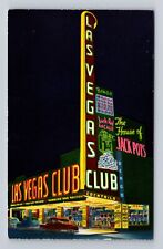 Las Vegas NV-Nevada, the Las Vegas Club, House of Jackpots, Vintage Postcard picture