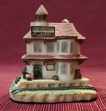 Vintage Liberty Falls Line Train Station AH21, Victorian House 1993 Hand Painted picture