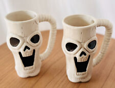 Pair Of Skull Halloween Mugs  picture