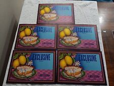MCM HUGE 5 Produce Label EXCLUSIVE Lemons Ivanhoe Tulare CA Lemon Pie picture