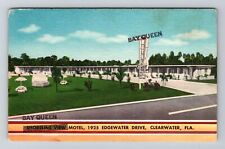 Clearwater FL-Florida, Shoreline View Motel, Advertisment, Vintage Postcard picture