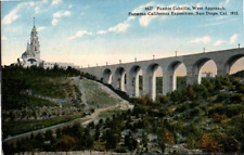 Postcard Puente Cabrillo West Appr Panama California Exposition San Diego 1915 picture