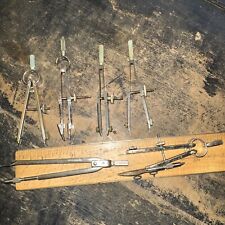 6 Vintage (Drafting Tools) Compass Divider Tools Some Marked “Germany” picture