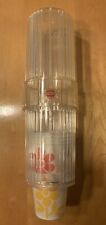 Vintage 1960’s Clear Plastic Art Deco Style Dixie Cup Wall Mount Dispenser #1695 picture