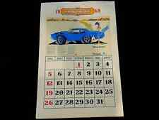1969 Classic Muscle Car Mopar Dealer Wall Calendar Plymouth Road Runner Hemi picture