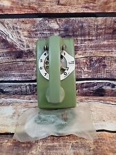 Bell System Western Electric Rotary Phone Wall Mount Avocado Green 228 NOS Cord picture