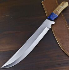 Hand Forged D2 Tool Steel Walnut Wood Gambler's Hunting Full Tang Knife picture