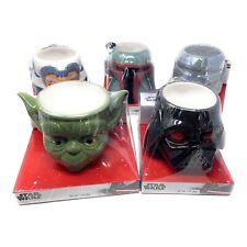 Star Wars Mug Darth Vader, Bobba Fett, Mandalorian, Ahsoka Ceramic Mug Set Of 5 picture
