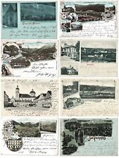Old Austria, Styria, good lot with 8 picture postcards, lithographs picture