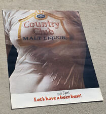 1975 Country club￼ Beer Wet T-Shirt Poster, Goetz by pearl - Original NOS￼ picture