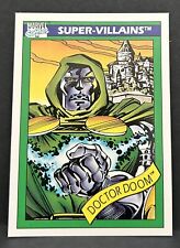 1990 Impel Marvel Comics Universe Super Villains Dr. Doom Trading Card #60 MCU picture
