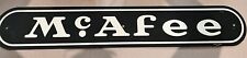 McMath-Axilrod Dallas “Mcafee” Porcelain Sign 1940-50” Vintage 36” X 6” picture