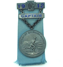 1912 Pennsylvania National Guard Infantry Skirmish Match Captain Medal Badge picture