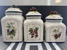 Villeroy & Boch  Country Collection/Cottage Charm 3 piece Canister Set READ picture
