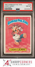 1985 GARBAGE PAIL KIDS STICKERS #17b LOONY LENNY SERIES 1 PSA 8 N3840767-541 picture