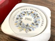 1985 Hallmark Keepsake Ornament Twenty-Five Years Together | Fine Porcelain picture
