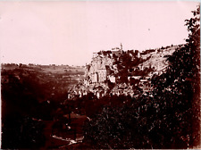 France, Rocamadour, Vintage Print Panorama, 8x11 Citrate Print Approximately 1 picture