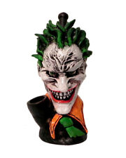 Big Head Joker Evil Clown Handmade Tobacco Smoking Hand Pipe Villain Character picture