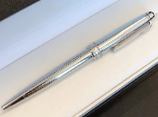 Luxury 163 Metal Series Wavy Silver Color 0.7mm Ballpoint Pen No Pen Box picture