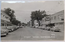 RPPC Division Street Scene in Northfield Minnesota Real Photo Postcard c1950s picture