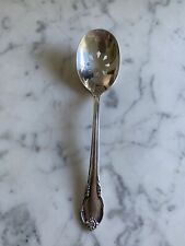 Vintage Flatware Beautiful small slotted spoon 1847 Rogers Remembrance pattern picture