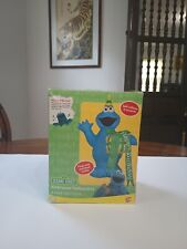 Sesame Street Gemmy Airblown Inflatable 4'  2005 COOKIE MONSTER Happy birthday picture