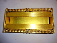 Vintage Stylebuilt Hollywood Regency Gold Rope & Tassel Tissue Box Holder Cover picture