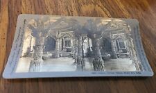 Antique 1903 Stereoview Card Keystone 12515 Interior Dilware Temple Mt Abu India picture