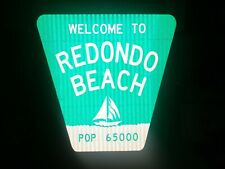 REDONDO BEACH CITY LIMIT road sign, 24
