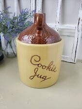 Vintage Monmouth ILL USA Cookie Jar / Jug ceramic Stoneware Pottery Decoration picture