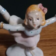 Occupied Japan Vintage Figurine Girl Iceskating picture