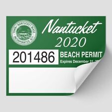 Nantucket Beach Permit Sticker Decal 2020 ACK picture