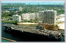 U.S.S. George Washington (CVN-73) Vintage Postcard B1 picture