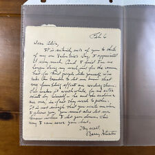 Barry Atwater Signed Autographed Letter 1957 Handwritten picture