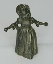 1800'S ANTIQUE PEWTER CANDLE SNUFFER,HANS CHRISTIAN ANDERSEN,LITTLE MATCH GIRL picture