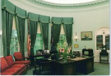 Reproduction of Oval Office in 1950. Harry S. Truman Museum Postcard picture