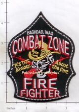 Iraq - Baghdad Combat Zone Fire Fighter Fire Dept Patch picture