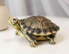 Lifelike Yellow Bellied Slider Turtle Tortoise Figurine 4.75