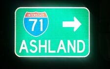 ASHLAND Interstate 71 OHIO route road sign 18