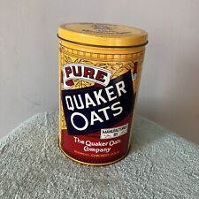 Vintage 1984 Pure Quaker Oats Collectible Can Tin picture
